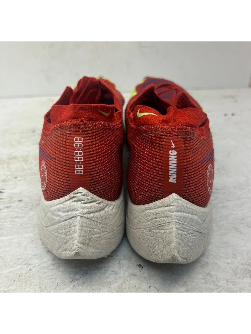 Nike Men's ZoomX Vaporfly Running Sneakers Red-Clay/Game-Royal Size 11.5M